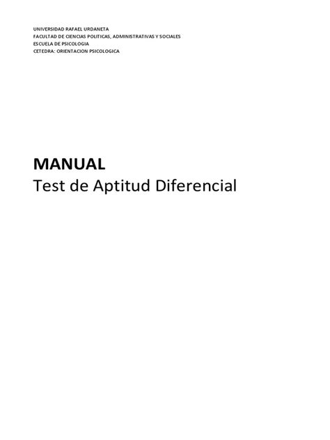 Manual de pruebas de aptitud diferencial. - 1tesmm tecumseh engine service maintenance manual.