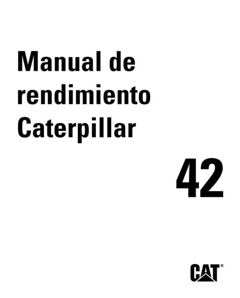 Manual de rendimiento caterpillar edicion 42. - Mitsubishi delica spacegear tear down guide.