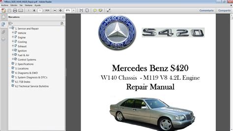 Manual de reparación de mercedes para s420. - 2001 club car golf cart manual.