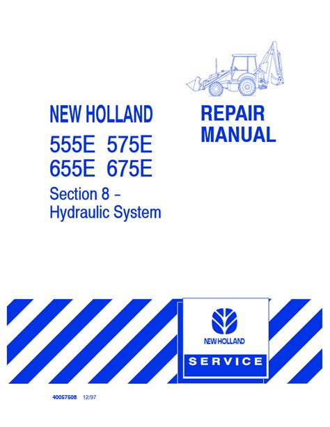 Manual de reparación de retroexcavadora new holland 555e. - Romantik als ungenügen an der normalität.
