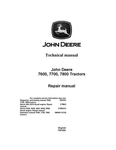 Manual de reparación técnica john deere. - Free 1993 ford e 350 service manual.