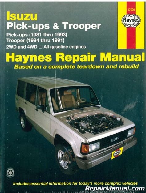 Manual de reparacion para el isuzu pick ups y trooper en ingles. - Suzuki gsx400 factory service manual 1980 1986.