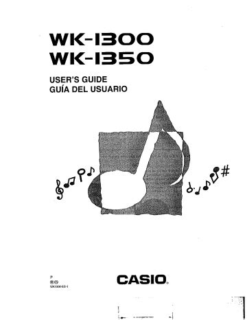 Manual de servicio casio wk 1300 1350 teclado electrónico. - Mcgraw hill tuck everlasting study guide answers.