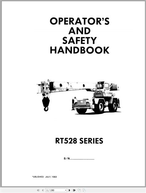 Manual de servicio de grúa grove rt 528. - Welding handbook vol 1 welding science and technology.