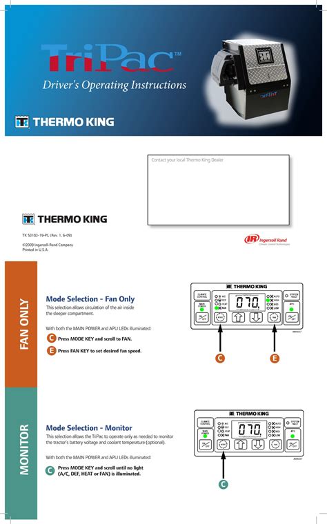 Manual de servicio de thermo king tripac. - Yanmar schiffsdieselmotor 3ym30 3ym20 2ym15 reparaturanleitung download herunterladen.