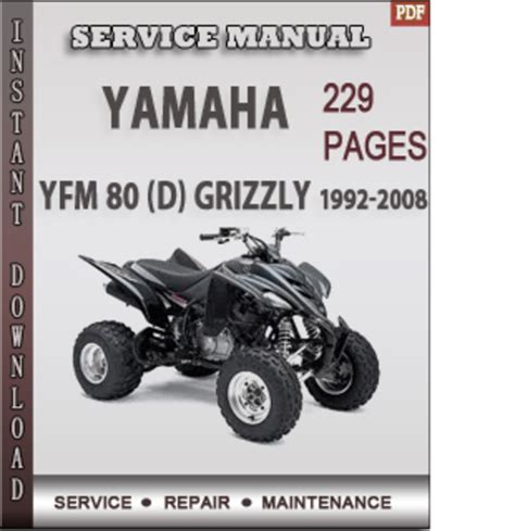 Manual de servicio de yamaha yfm 80. - Subaru forester 2007 manual de taller del automóvil manual de reparación manual de servicio.