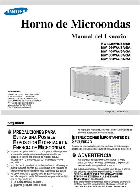 Manual de servicio del horno de microondas daewoo kor 6105. - Manual of low slope roof systems fourth edition.