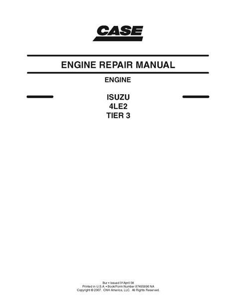 Manual de servicio del motor isuzu 4le2. - Procès-verbaux des états généraux de 1593..