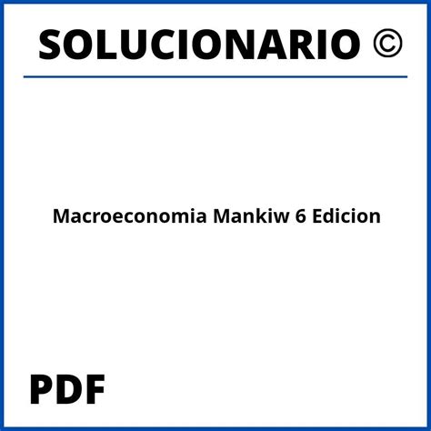 Manual de soluciones de macroeconomía mankiw. - Stihl 076 av electronic reparaturanleitung download herunterladen.