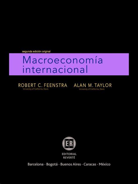 Manual de soluciones internacionales de macroeconomía feenstra taylor. - Jan fabre i am a mistake seven works for the.