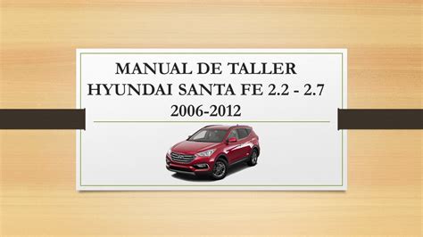 Manual de taller hyundai santa fe. - Fiat seicento service repair manual 1997 1998.