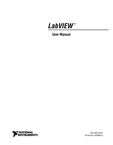 Manual de usuario de labview 2015. - Cent ans de presse agricole et rurale.