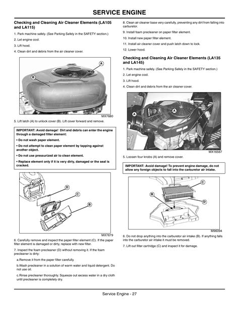Manual del motor john deere la105. - Black and decker weed eater instruction manual.