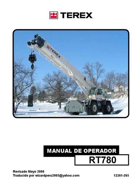 Manual del operador de grúa torre terex. - Vizio e601i a3 remote control manual.