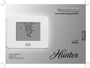Manual del termostato digital hunter 44860. - Haciendas y ayllus en bolivia : ss. xviii y xix.