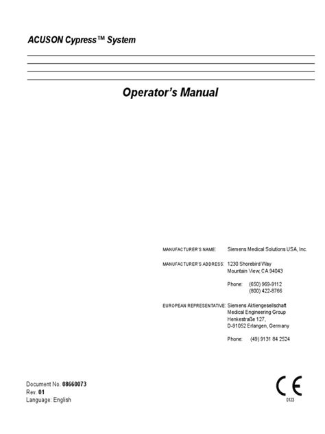 Manual del usuario de acuson cypress. - American camper 6500 watts generator manual.