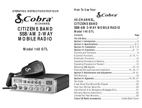 Manual do radio cobra 148 gtl em portugues. - As 350 b3 2b1 flight manual.