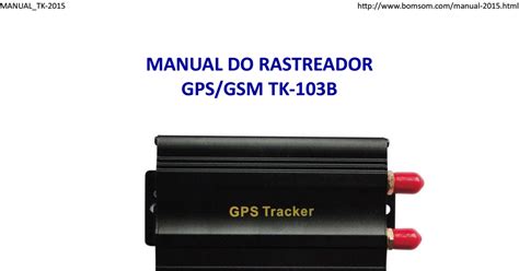 Manual do rastreador tracker 103 em portugues. - The study guide for developing person through childhood and adolescence.