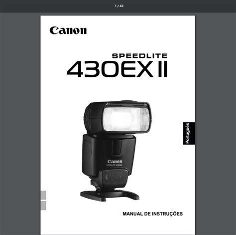 Manual em portugues flash canon 430ex ii. - Informix db access user manual 50.