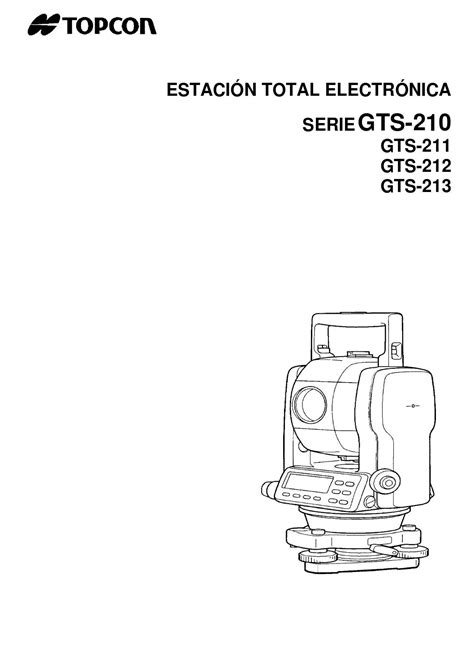 Manual estacion total topcon gts 212. - Mori seiki lathe programming manual cl2015.