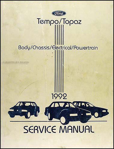 Manual for 1992 ford tempo radio. - Curso de derecho financiero y tributario.