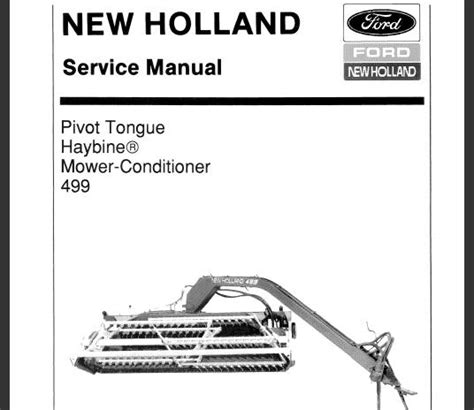 Manual for 499 new holland haybine. - Manuale di servizio teac a deck a nastro multitraccia 3440.