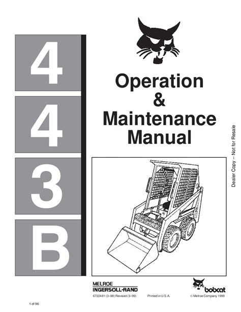 Manual for a 443 bobcat loader. - Suzuki vitara service repair workshop manual 1989 1998.