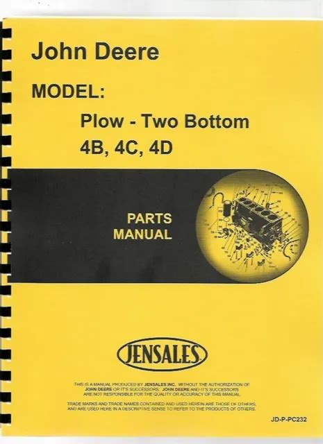 Manual for a john deere 4b plow. - Computer and information security handbook second edition.