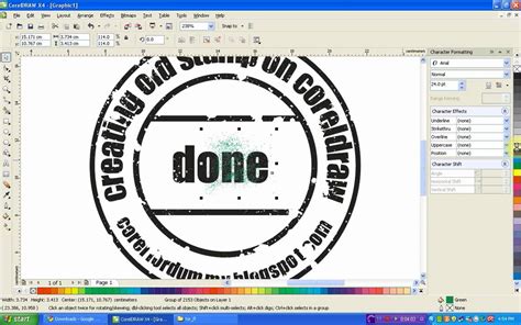 Manual for creating colour stamps with Corel Draw (English)