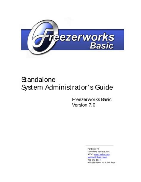 Manual for freezerworks version 5 2. - Contributo ad una teoria generale dell'accrescimento..
