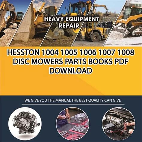 Manual for hesston 1005 disc mower. - Computer associates civil service exam study guide.