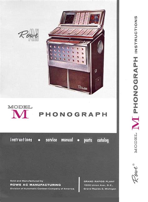 Manual for jukebox rowe ami model jan. - Catalogue des livres de l'imprimerie arménienne de saint-lazare..