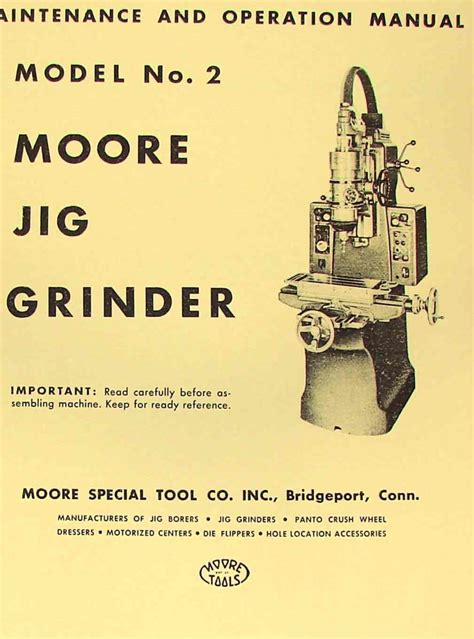 Manual for moore jig grinding heads. - Computer graphics and visualization lab manual vtu.