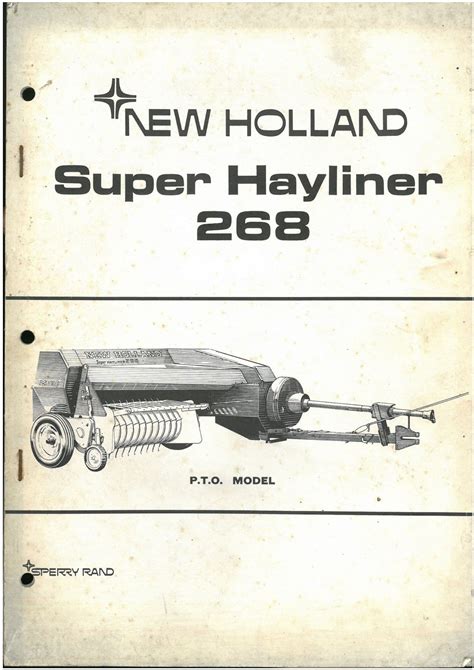 Manual for new holland 268 hayliner. - Edict du roy charles nevfieme de ce nom.