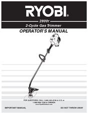 Manual for ryobi 2800r gas trimmer. - Renault espace cabasse auditorium 6cd manual.