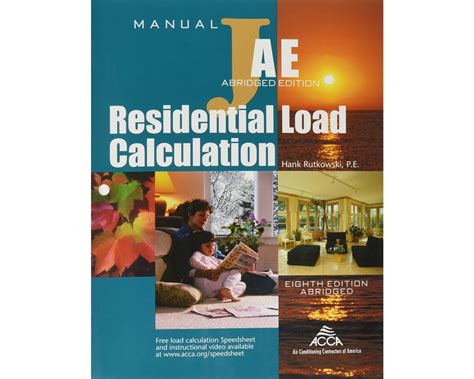 Manual j residential load calculation 8th edition. - Kształtowanie się zespołu naukowego w uniwersytecie jagiellońskim, 1860-1920.