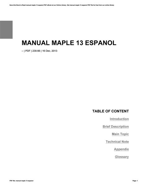 Manual maple 13 en espanol descargar. - Suzuki dr650se digital werkstatt reparaturanleitung 1996 2009.