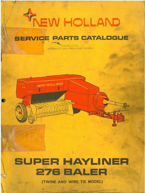 Manual new holland 276 super hayliner baler. - Lg l1752tx l1952tx monitor service manual.