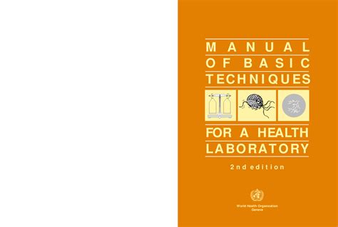 Manual of basic techniques for a health laboratory. - Denon dvd 3910 dvd audio video service manual.