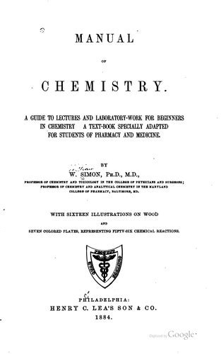 Manual of chemistry by william simon. - Study guide for san joaquin county test.