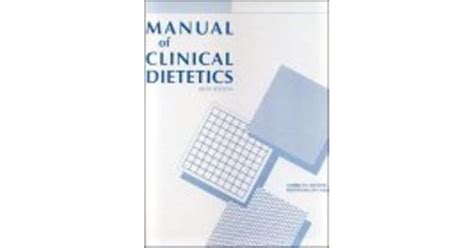 Manual of clinical dietetics 7th edition. - Instruction manual for nania car seat.