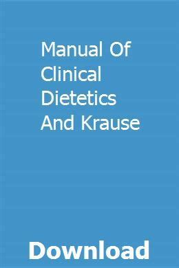 Manual of clinical dietetics and krause. - Catalogo de las algas de agua dulce de la republica argentina (bibliotheca phycologica).