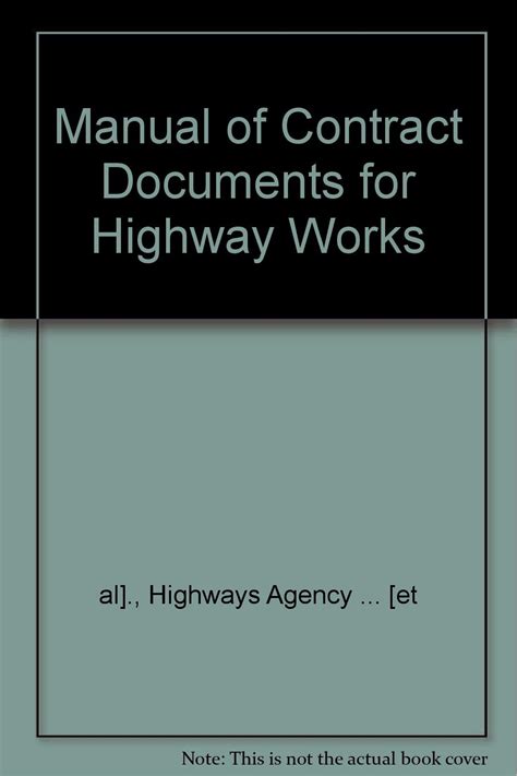 Manual of contract documents for highway works 1998. - Die trophischen beziehungen der nervi vagi zum herzmuskel.