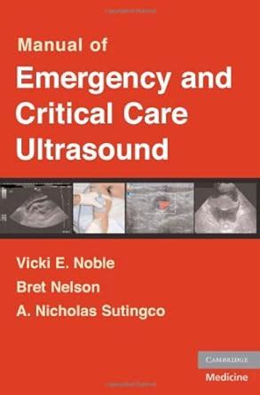 Manual of emergency and critical care ultrasound. - Puma tt 2500 sy parts manual.
