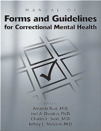 Manual of forms and guidelines for correctional mental health. - Taiwan business law handbook taiwan business law handbook.