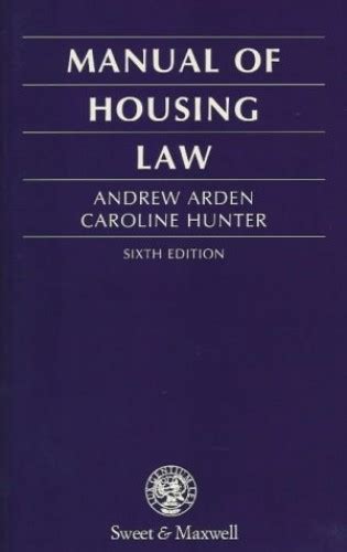 Manual of housing law by andrew arden. - Arte de ver com as mãos e os olhos, a.
