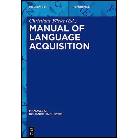 Manual of language acquisition by christiane f cke. - Pioneer s 502 manuale di servizio originale.