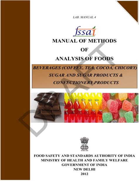 Manual of methods of analysis of foods. - Frontiers of biotechnology study guide answer.