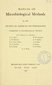 Manual of microbiological methods by american society for microbiology commi. - Wir sind erinnerung. gedächtnis und persönlichkeit..