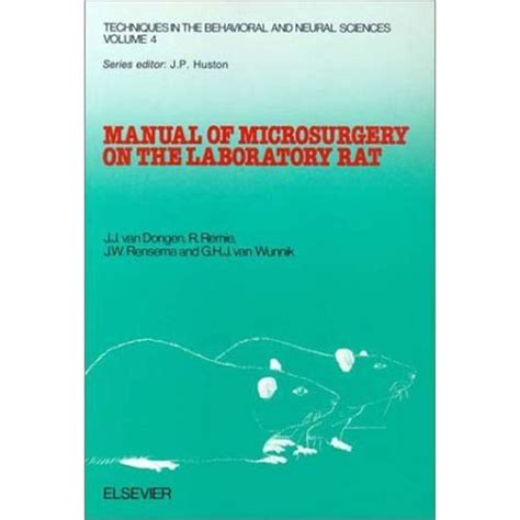 Manual of microsurgery on the laboratory rat. - In der taverne zum halben mond.